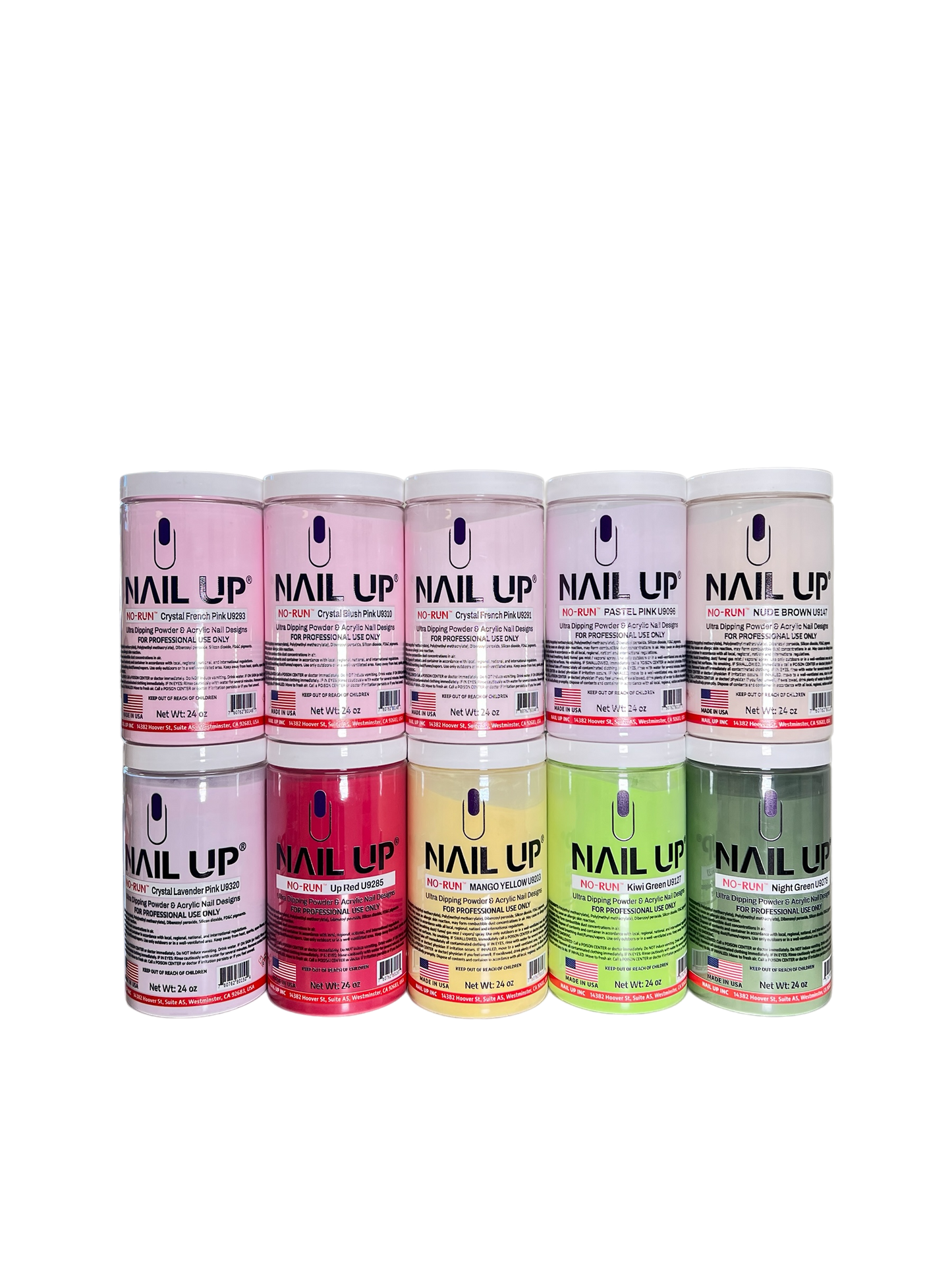 CHRISTMAS DEAL COMBO - 21SWEET 290 DUO COLORS + 10X NAIL UP 24OZ COLOR POWDER 2 IN 1