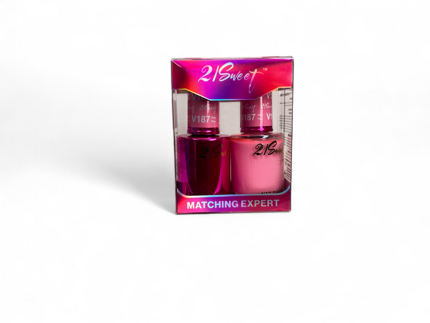 REFILL V101-V200 21Sweet Nail Polish & Gel Polish 290 Colors - 2 IN 1