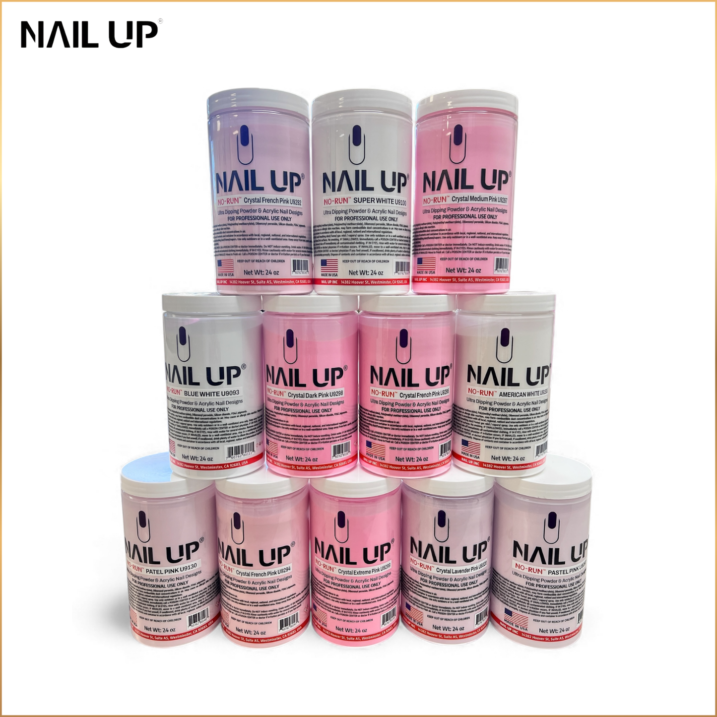 NAIL UP - KING COLLECTION 12x24oz COLOR POWDER