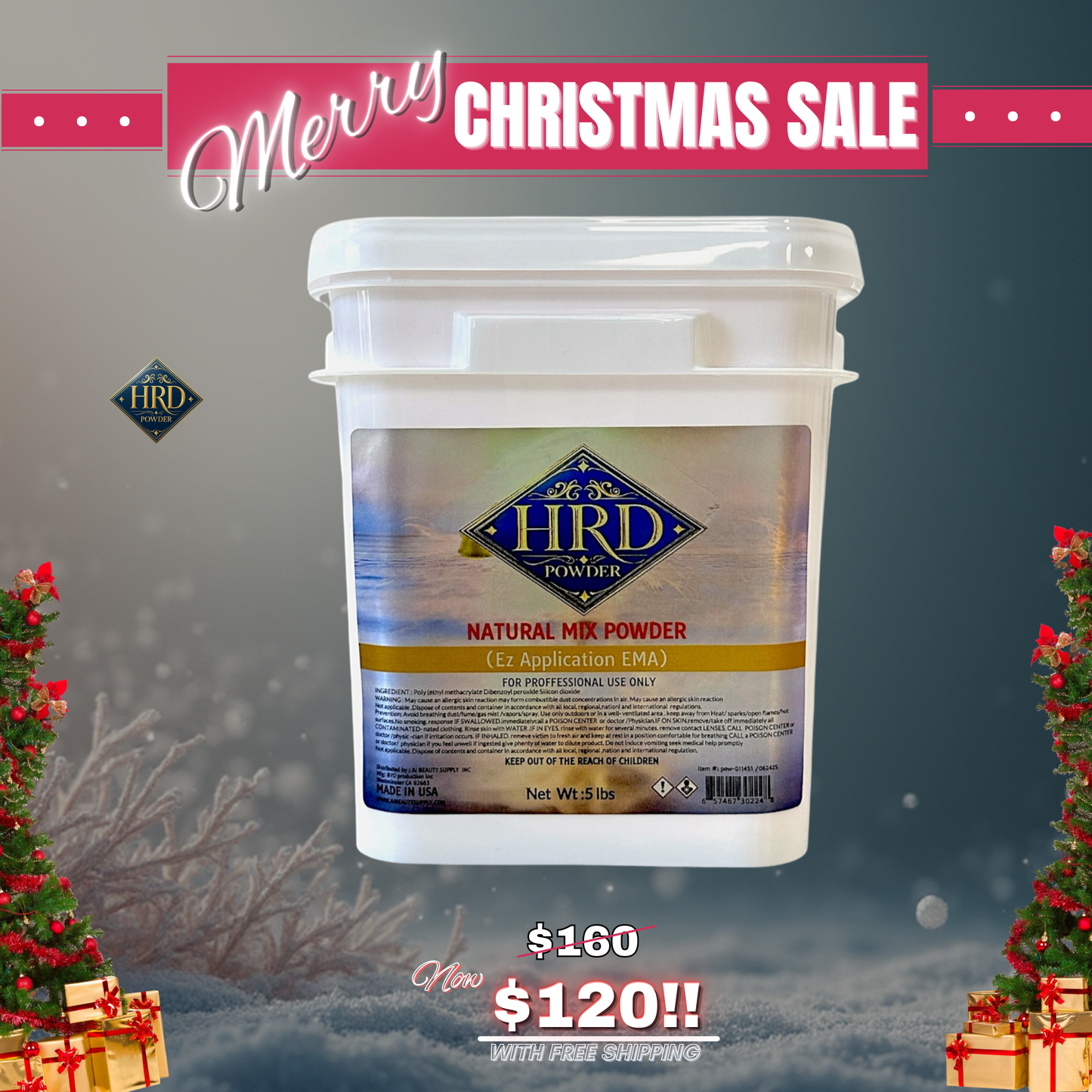 HRD Natural Mix Clear 5lbs