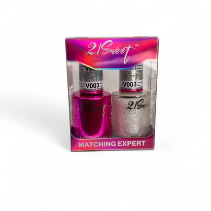 REFILL V001-V100 21Sweet Nail Polish & Gel Polish 290 Colors - 2 in 1