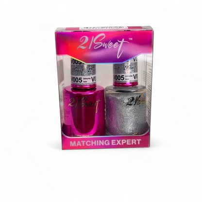 REFILL V001-V100 21Sweet Nail Polish & Gel Polish 290 Colors - 2 in 1