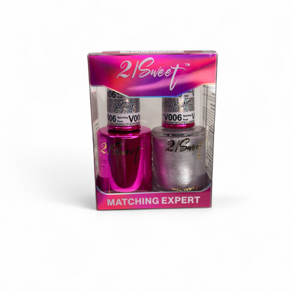 REFILL V001-V100 21Sweet Nail Polish & Gel Polish 290 Colors - 2 in 1