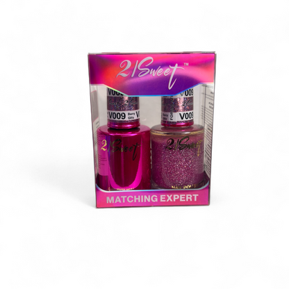 REFILL V001-V100 21Sweet Nail Polish & Gel Polish 290 Colors - 2 in 1