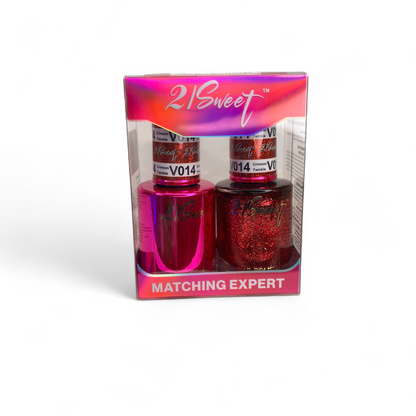 REFILL V001-V100 21Sweet Nail Polish & Gel Polish 290 Colors - 2 in 1