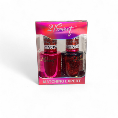 REFILL V001-V100 21Sweet Nail Polish & Gel Polish 290 Colors - 2 in 1