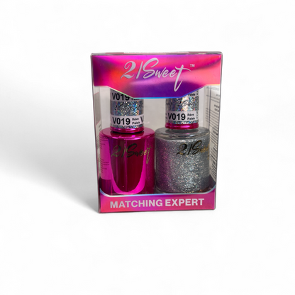 REFILL V001-V100 21Sweet Nail Polish & Gel Polish 290 Colors - 2 in 1