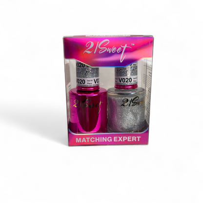 REFILL V001-V100 21Sweet Nail Polish & Gel Polish 290 Colors - 2 in 1