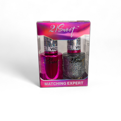 REFILL V001-V100 21Sweet Nail Polish & Gel Polish 290 Colors - 2 in 1