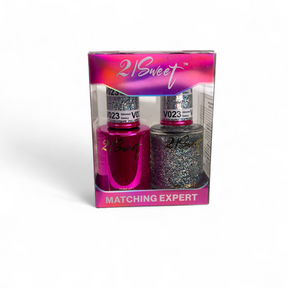 REFILL V001-V100 21Sweet Nail Polish & Gel Polish 290 Colors - 2 in 1