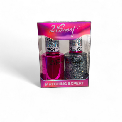 REFILL V001-V100 21Sweet Nail Polish & Gel Polish 290 Colors - 2 in 1