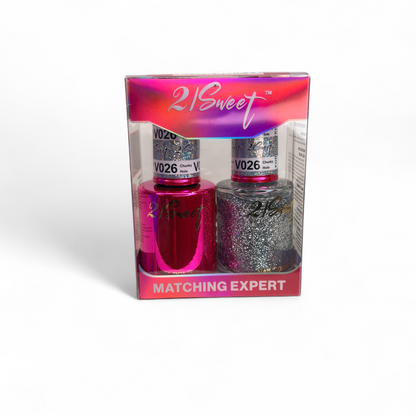 REFILL V001-V100 21Sweet Nail Polish & Gel Polish 290 Colors - 2 in 1