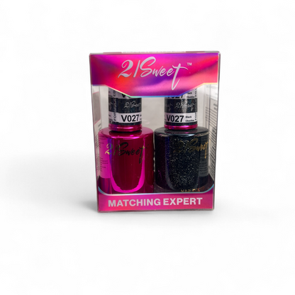 REFILL V001-V100 21Sweet Nail Polish & Gel Polish 290 Colors - 2 in 1