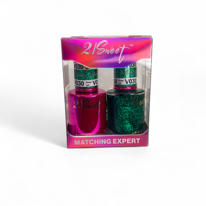 REFILL V001-V100 21Sweet Nail Polish & Gel Polish 290 Colors - 2 in 1