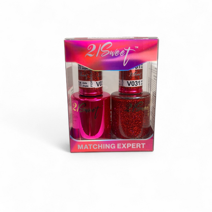 REFILL V001-V100 21Sweet Nail Polish & Gel Polish 290 Colors - 2 in 1