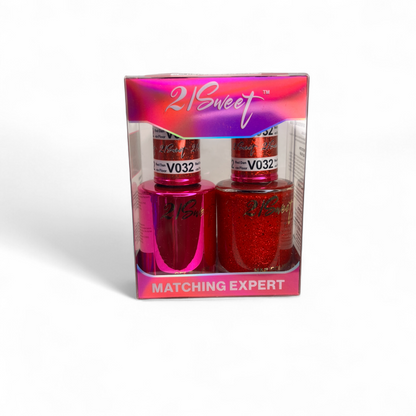 REFILL V001-V100 21Sweet Nail Polish & Gel Polish 290 Colors - 2 in 1