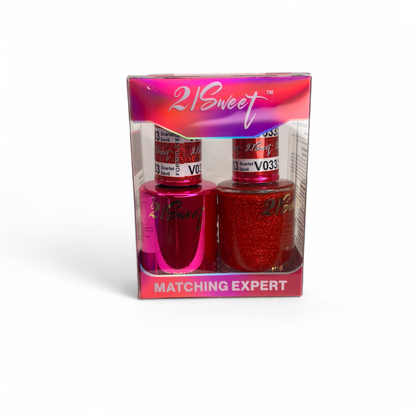 REFILL V001-V100 21Sweet Nail Polish & Gel Polish 290 Colors - 2 in 1