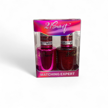 REFILL V001-V100 21Sweet Nail Polish & Gel Polish 290 Colors - 2 in 1