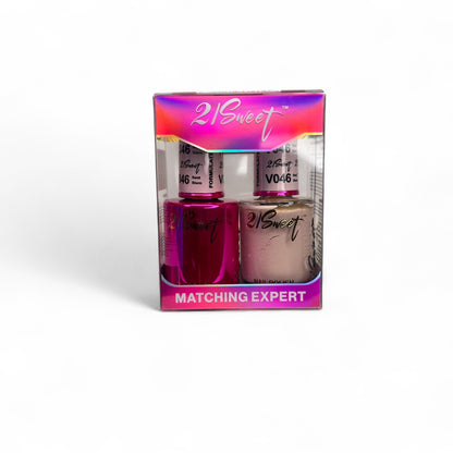 REFILL V001-V100 21Sweet Nail Polish & Gel Polish 290 Colors - 2 in 1