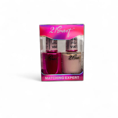 REFILL V001-V100 21Sweet Nail Polish & Gel Polish 290 Colors - 2 in 1