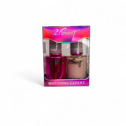 REFILL V001-V100 21Sweet Nail Polish & Gel Polish 290 Colors - 2 in 1