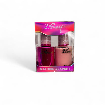 REFILL V001-V100 21Sweet Nail Polish & Gel Polish 290 Colors - 2 in 1