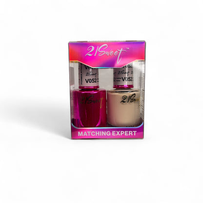 REFILL V001-V100 21Sweet Nail Polish & Gel Polish 290 Colors - 2 in 1