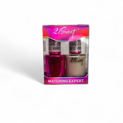 REFILL V001-V100 21Sweet Nail Polish & Gel Polish 290 Colors - 2 in 1