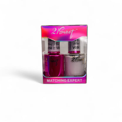 REFILL V001-V100 21Sweet Nail Polish & Gel Polish 290 Colors - 2 in 1