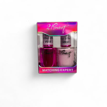 REFILL V001-V100 21Sweet Nail Polish & Gel Polish 290 Colors - 2 in 1