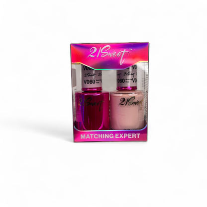 REFILL V001-V100 21Sweet Nail Polish & Gel Polish 290 Colors - 2 in 1