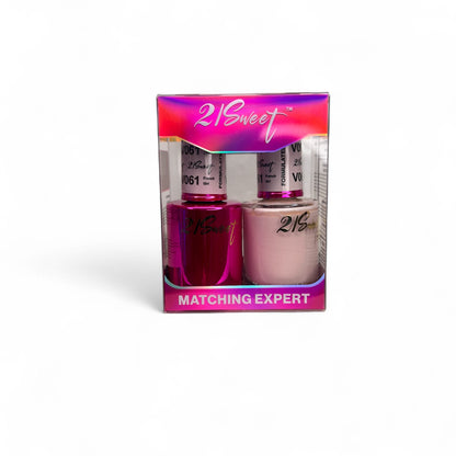 REFILL V001-V100 21Sweet Nail Polish & Gel Polish 290 Colors - 2 in 1