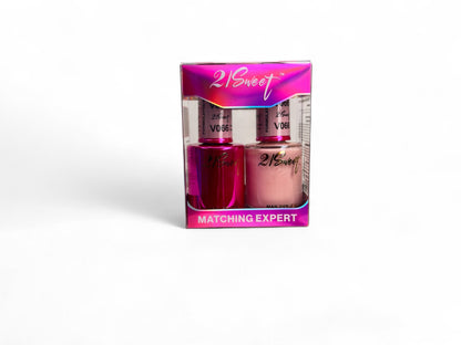 REFILL V001-V100 21Sweet Nail Polish & Gel Polish 290 Colors - 2 in 1