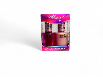 REFILL V001-V100 21Sweet Nail Polish & Gel Polish 290 Colors - 2 in 1