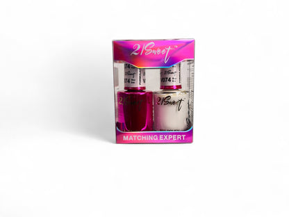 REFILL V001-V100 21Sweet Nail Polish & Gel Polish 290 Colors - 2 in 1