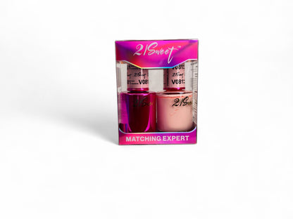 REFILL V001-V100 21Sweet Nail Polish & Gel Polish 290 Colors - 2 in 1