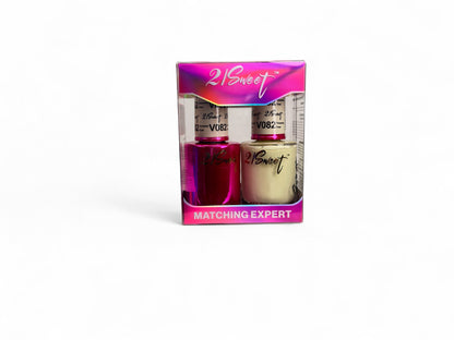 REFILL V001-V100 21Sweet Nail Polish & Gel Polish 290 Colors - 2 in 1