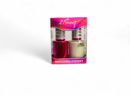 REFILL V001-V100 21Sweet Nail Polish & Gel Polish 290 Colors - 2 in 1