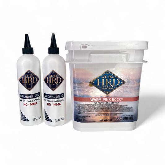 Combo HRD Warm Pink Rocky 5LB + 2x HRD Original Liquid 12FL.OZ