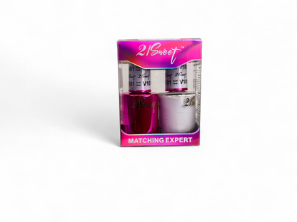 REFILL V101-V200 21Sweet Nail Polish & Gel Polish 290 Colors - 2 IN 1
