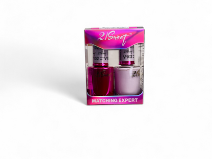 REFILL V101-V200 21Sweet Nail Polish & Gel Polish 290 Colors - 2 IN 1