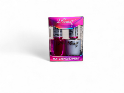 REFILL V101-V200 21Sweet Nail Polish & Gel Polish 290 Colors - 2 IN 1