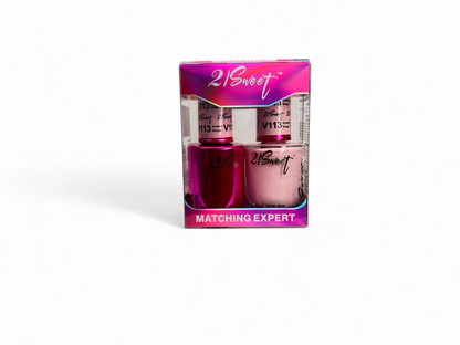 REFILL V101-V200 21Sweet Nail Polish & Gel Polish 290 Colors - 2 IN 1