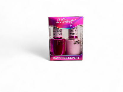 REFILL V101-V200 21Sweet Nail Polish & Gel Polish 290 Colors - 2 IN 1