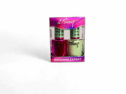 REFILL V101-V200 21Sweet Nail Polish & Gel Polish 290 Colors - 2 IN 1