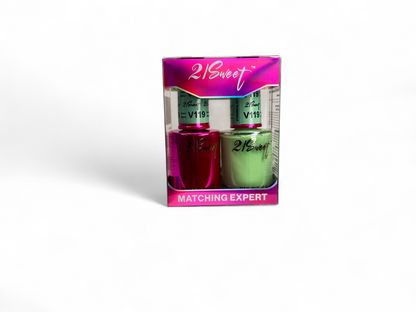 REFILL V101-V200 21Sweet Nail Polish & Gel Polish 290 Colors - 2 IN 1