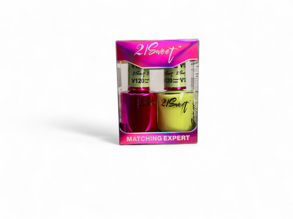 REFILL V101-V200 21Sweet Nail Polish & Gel Polish 290 Colors - 2 IN 1