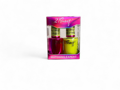 REFILL V101-V200 21Sweet Nail Polish & Gel Polish 290 Colors - 2 IN 1