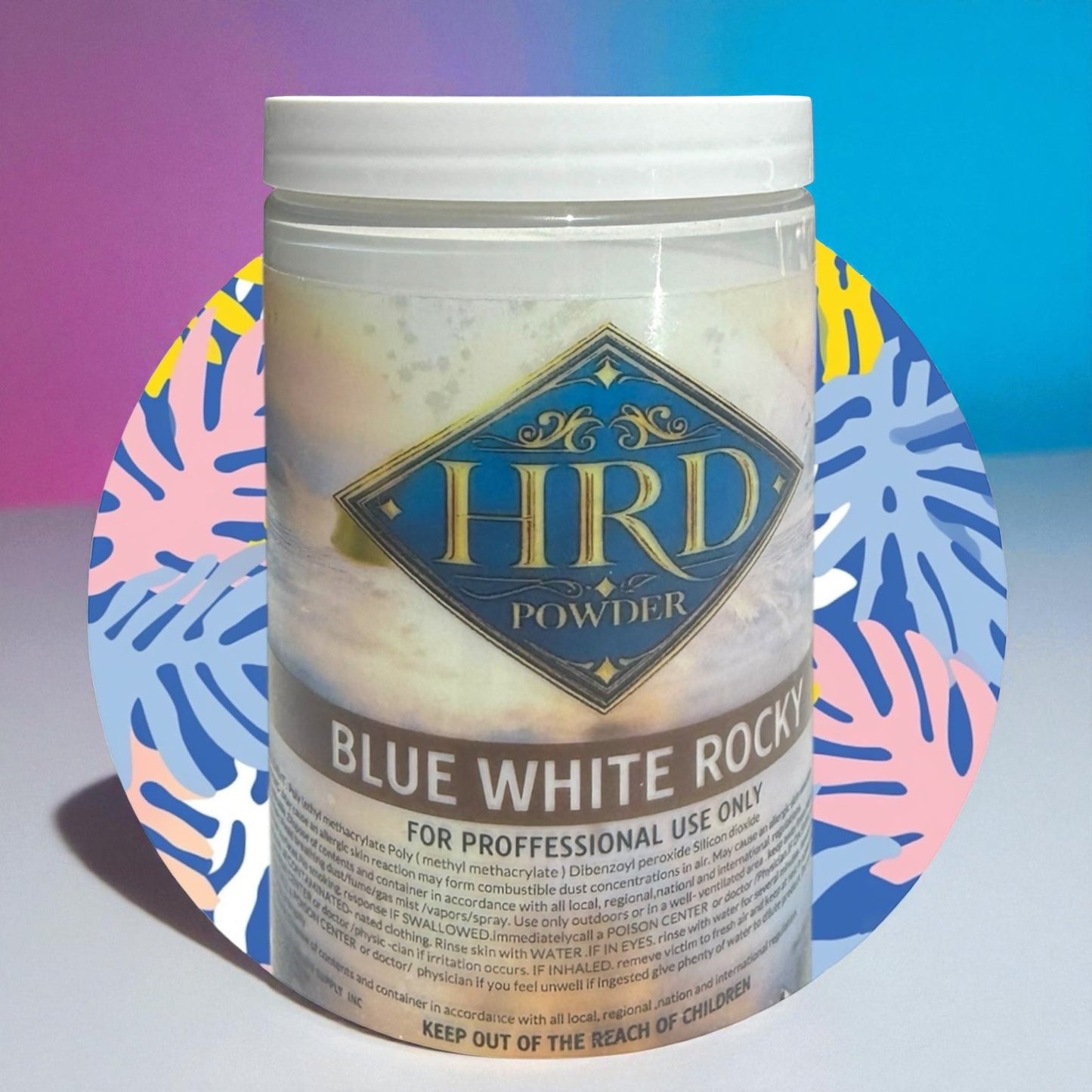 HRD Blue White Rocky Powder 24oz