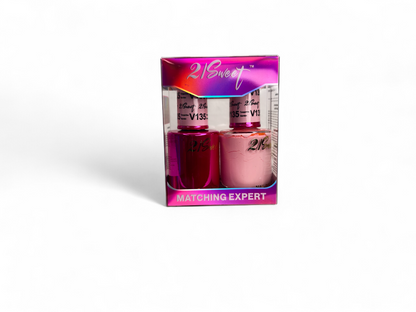 REFILL V101-V200 21Sweet Nail Polish & Gel Polish 290 Colors - 2 IN 1